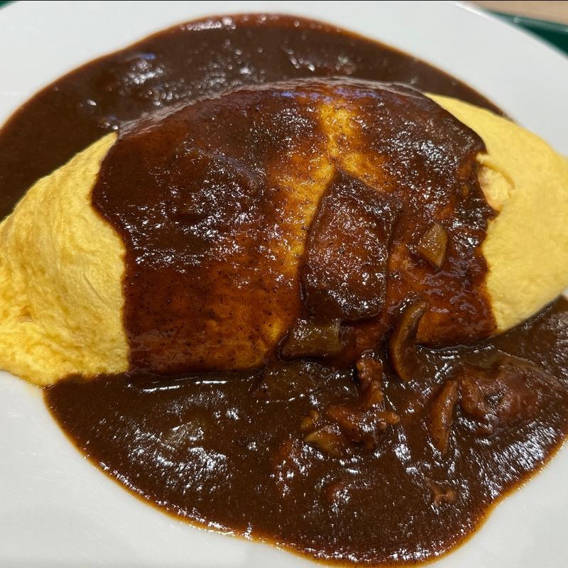 熟成ハヤシソースオムライス(66cafe 六本木六丁目食堂 飯田橋店)