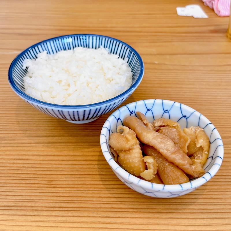Bセット(鶏皮＋ごはんのセット)(中華そば嘉一 本店)