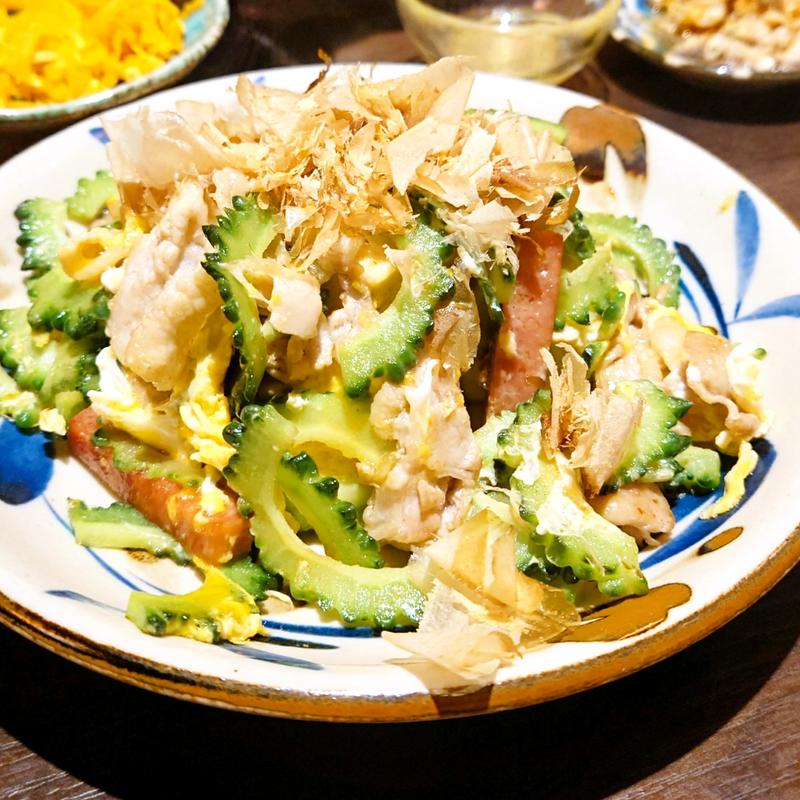 ゴーヤチャンプルー(おきなわ宮古島食堂 彩家)