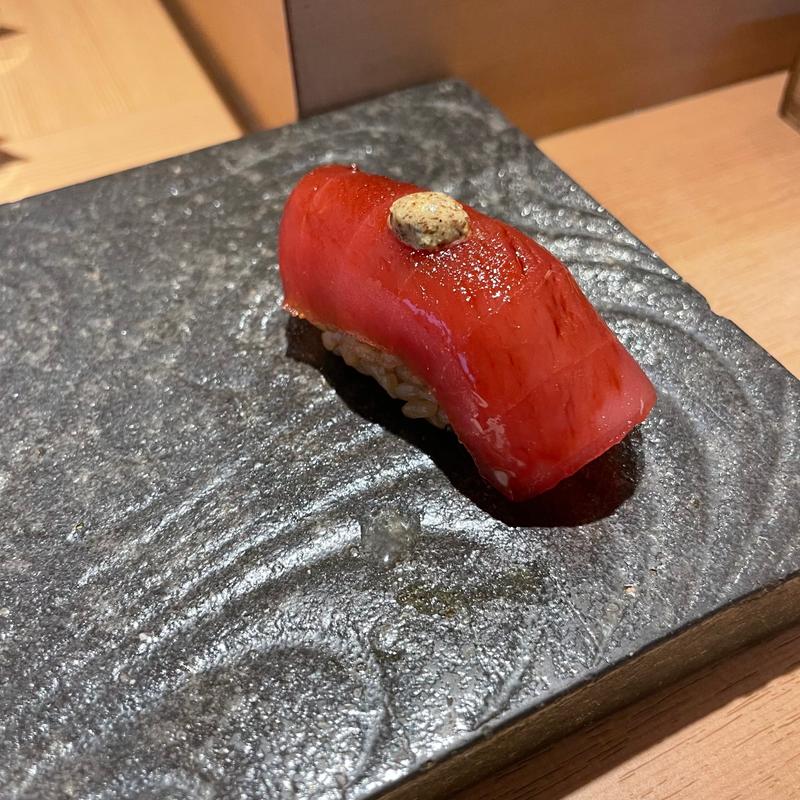 本鮪赤身漬け(鮨 仙酢 本店)