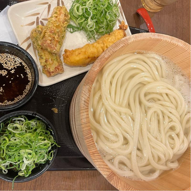 釜揚げうどん　特(丸亀製麺 新潟中央店 （まるがめせいめん）)