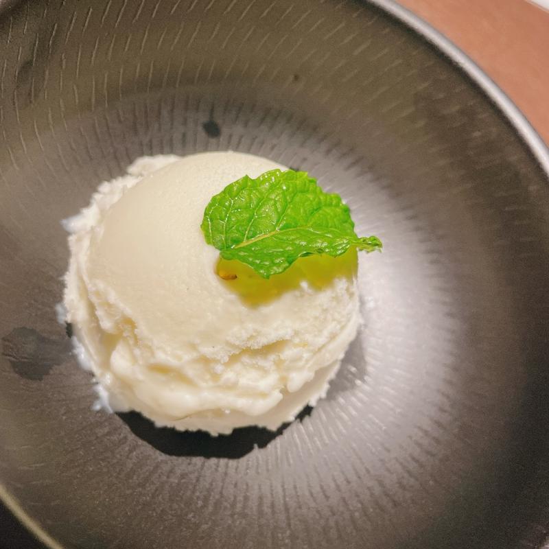 自家製バニラアイス(平和園 東銀座店)