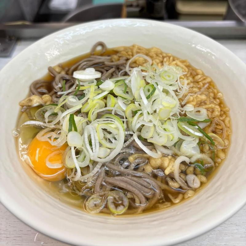 たぬきそば 卵(常盤軒 品川駅 横須賀線上りホーム店 26号店)