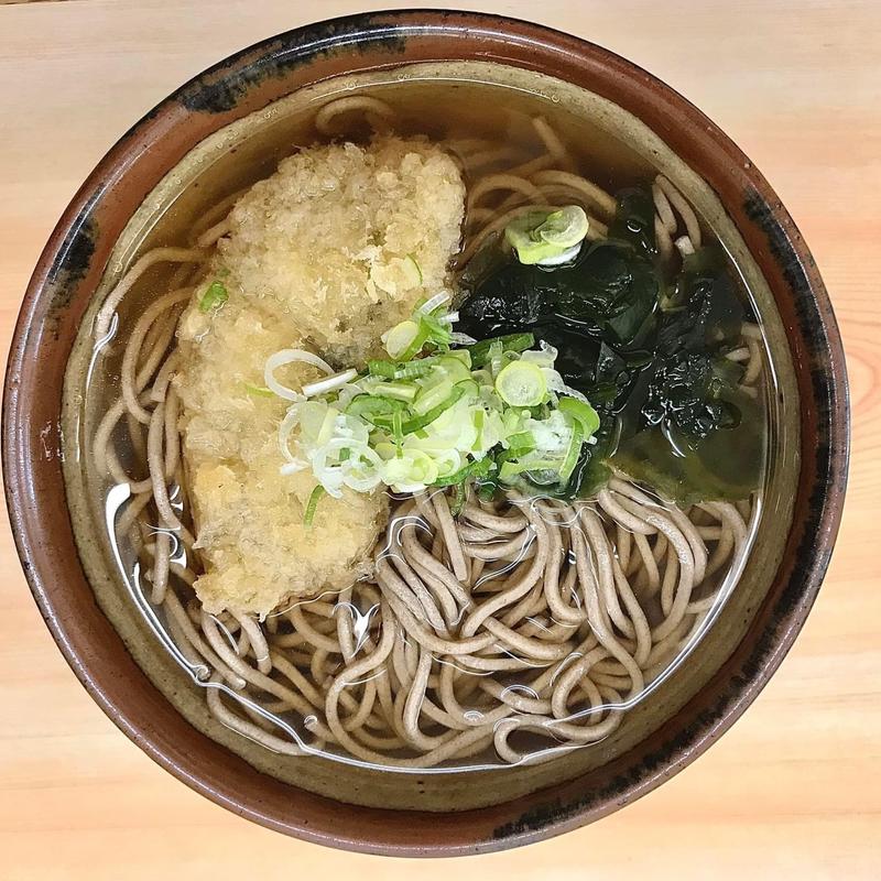 温そば 白身魚フライ(立喰そば 大むら)