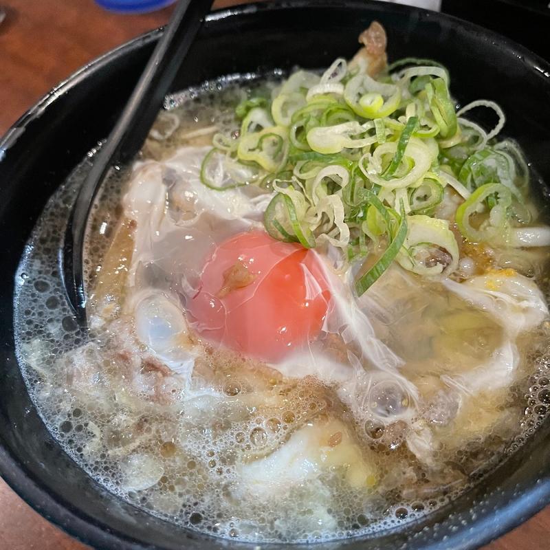 月見うどん かす大盛り(KASUYA 法善寺店)
