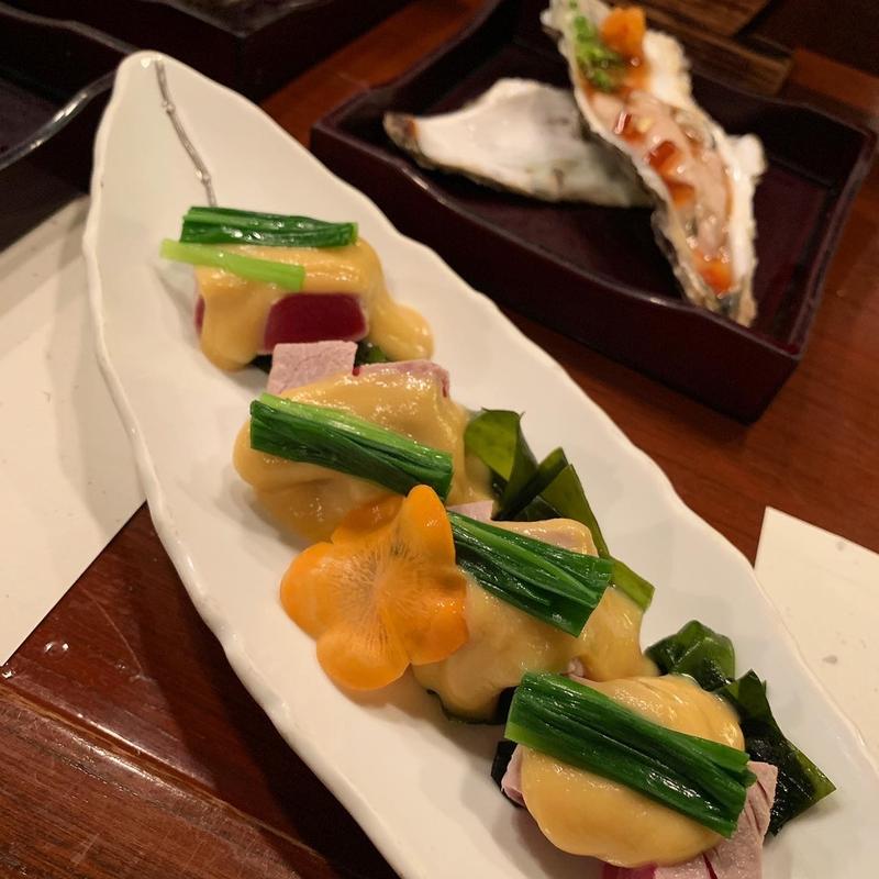 本鮪のぬた(鼎 （かなえ）)