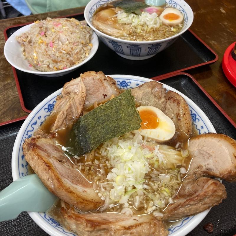 厚切りチャーシュー麺並盛り(かもだ)