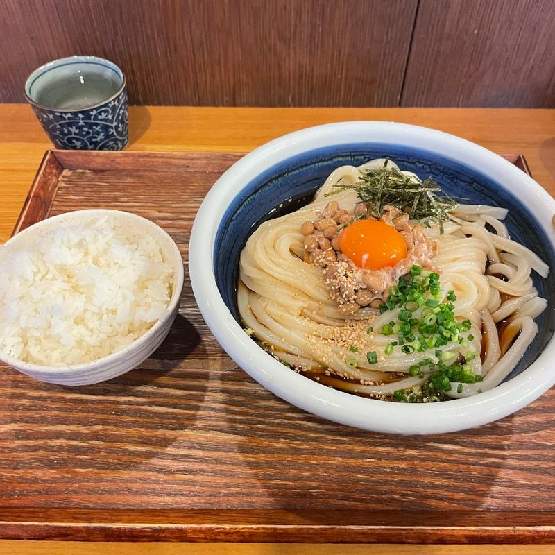 納豆ぶっかけ(釜揚げ饂飩 鈴家)