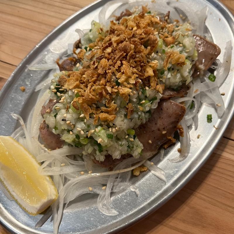 豚たんねぎまみれ(きぶんや本店)