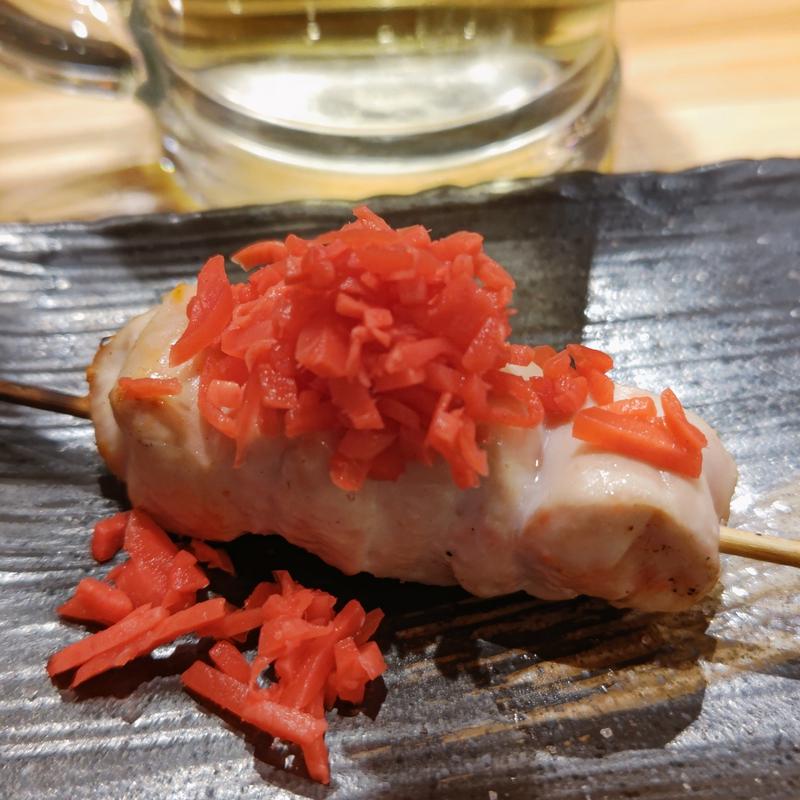 ささみの紅生姜盛り串(博多小皿 煙巻)