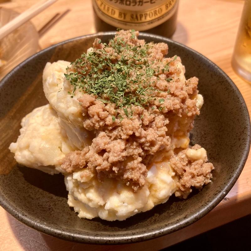 自家製ぽてさら(新小岩 もつ焼のんき)