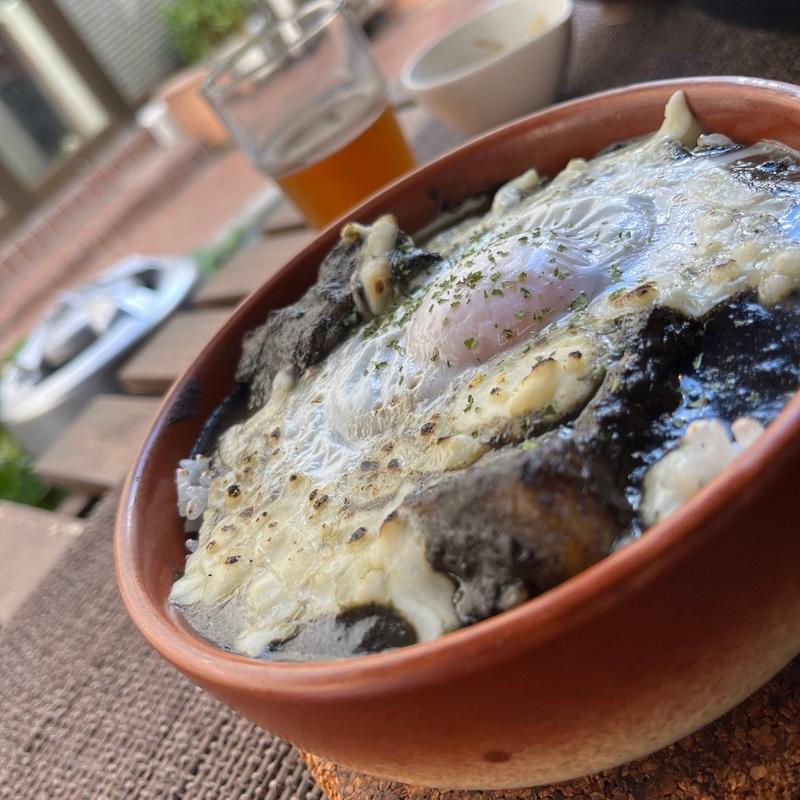 焼きかれーチーズ(イベリコ豚おんどる焼 裏渋屋)