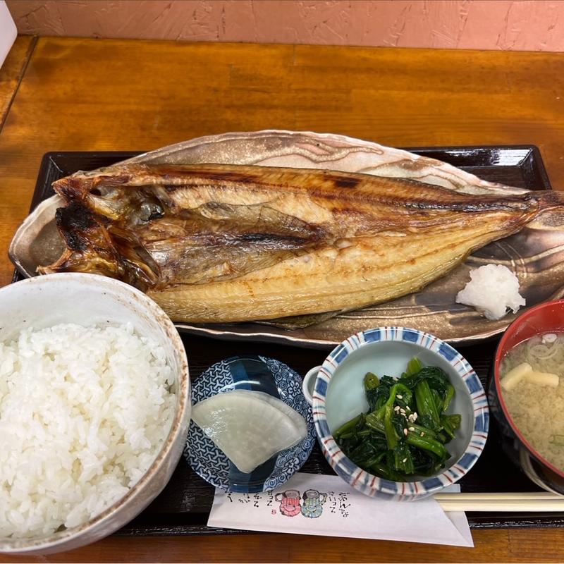 ホッケ開き定食(いち乃家)