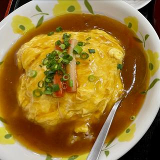 天津飯（自家製つけ麺Bセット）(台湾料理福吉順 西区店)