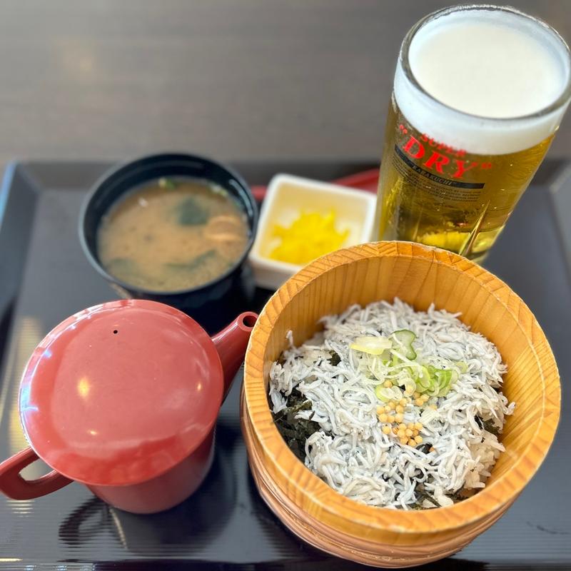 しらす丼のだし茶漬け(菊水亭)