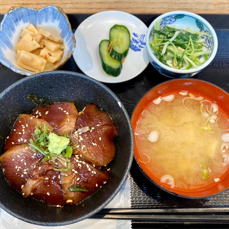 今日の漬け丼定食(鶴亀の湯・鶴亀食堂)