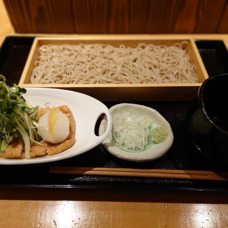九条葱おきつねせいろ(蕎麦割烹 稲田 コレド室町店)
