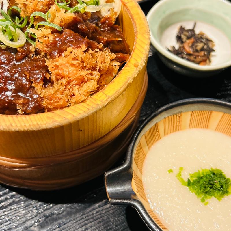 みそチキンかつのおひつご飯ととろろ(ご飯ととろろ とろ麦 HEPナビオ店)