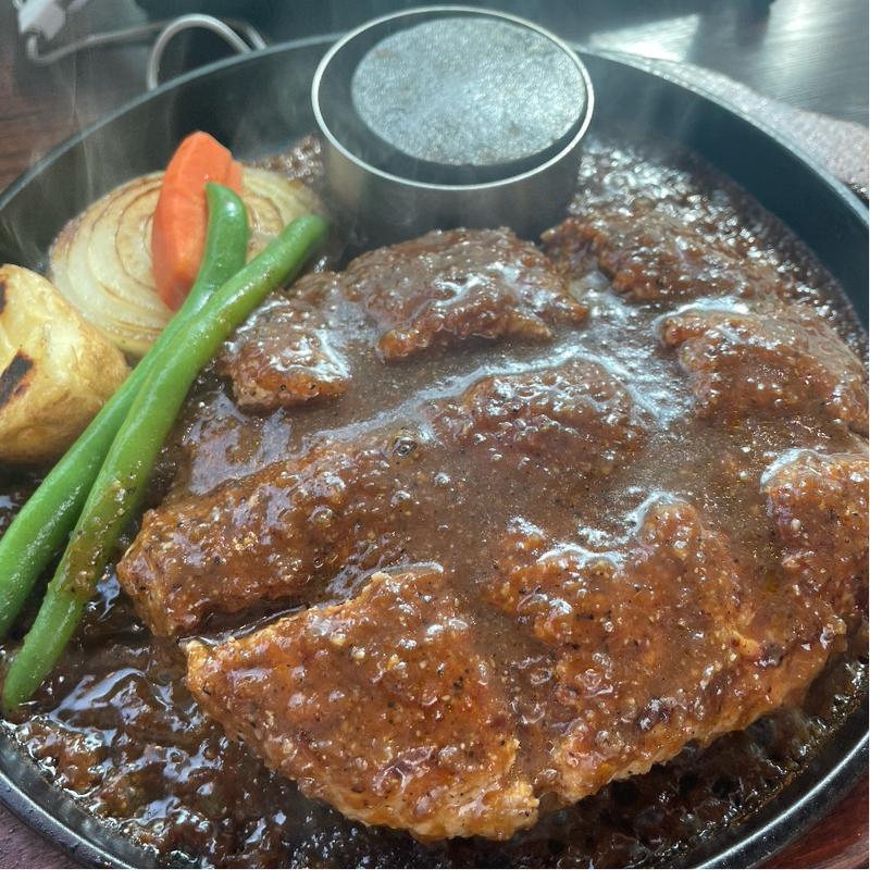 ステーキハンバーグ350g(札幌牛亭 サッポロファクトリー店)