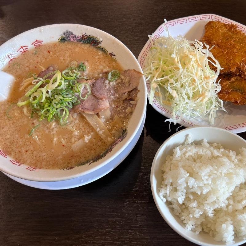 アジフライ定食(来来亭 鎌ヶ谷店)