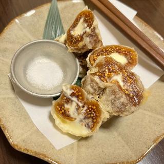 いちじくとクリームチーズの天ぷら(お酒と菜 朔)