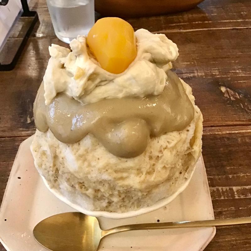 和栗クリーム氷(こっそりカレー)