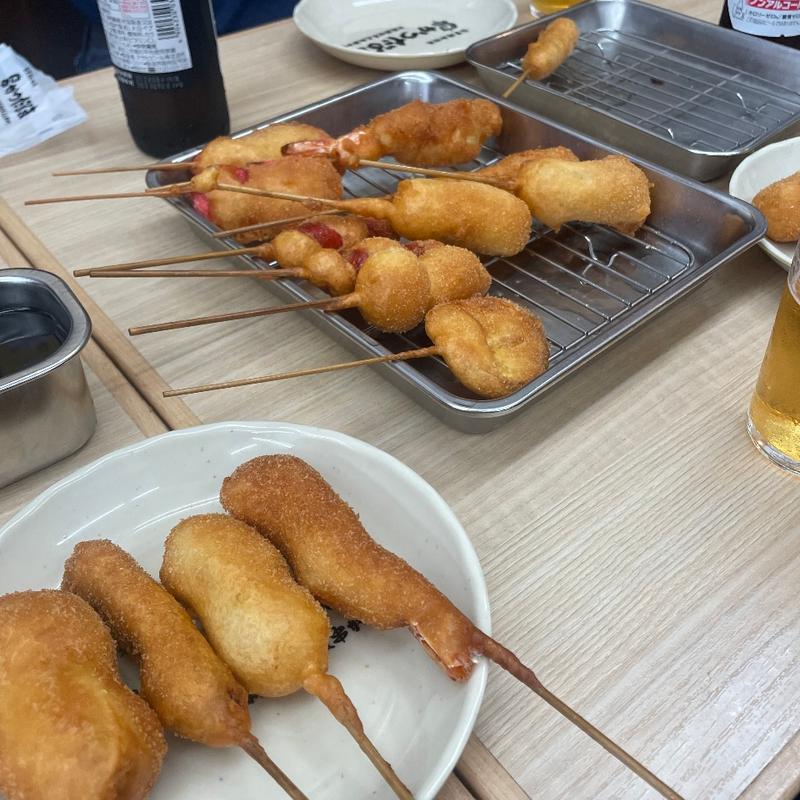 串カツ(串かつだるま 通天閣店)