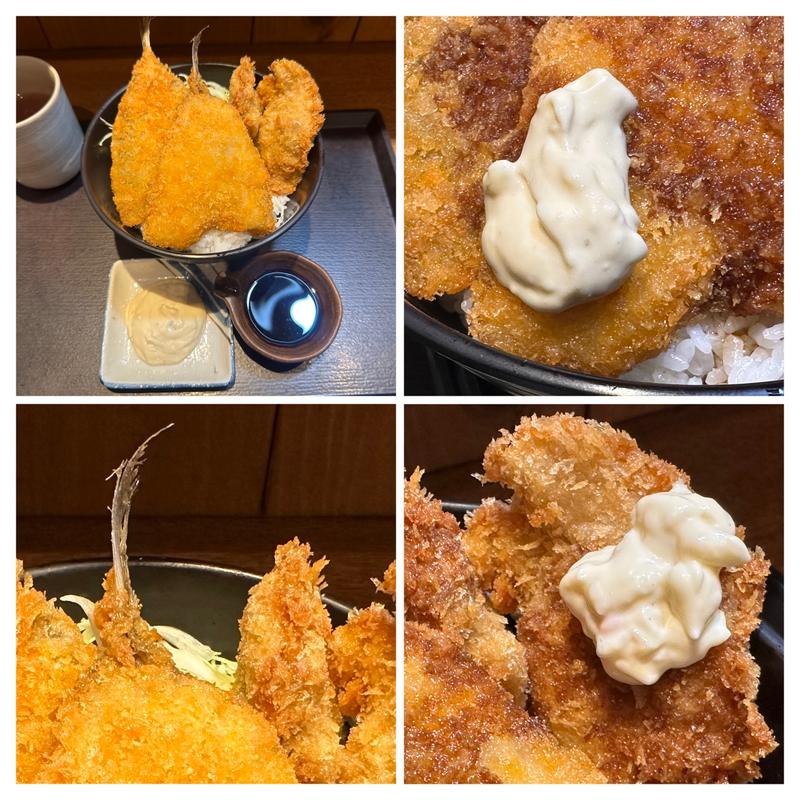 アジと鮪カツ丼(鮪市場 小田急海老名駅店)