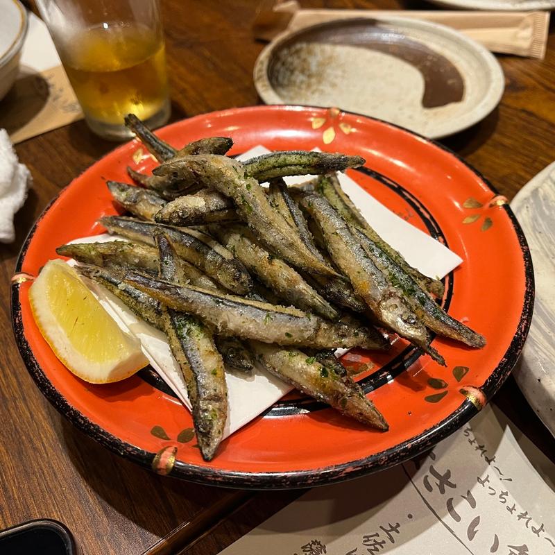 きびなご唐揚げ(わらやき屋 新宿)