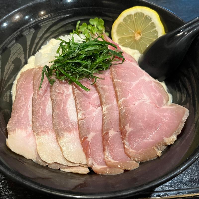 冷し肉増真鯛白湯そば(魚々麺 園)