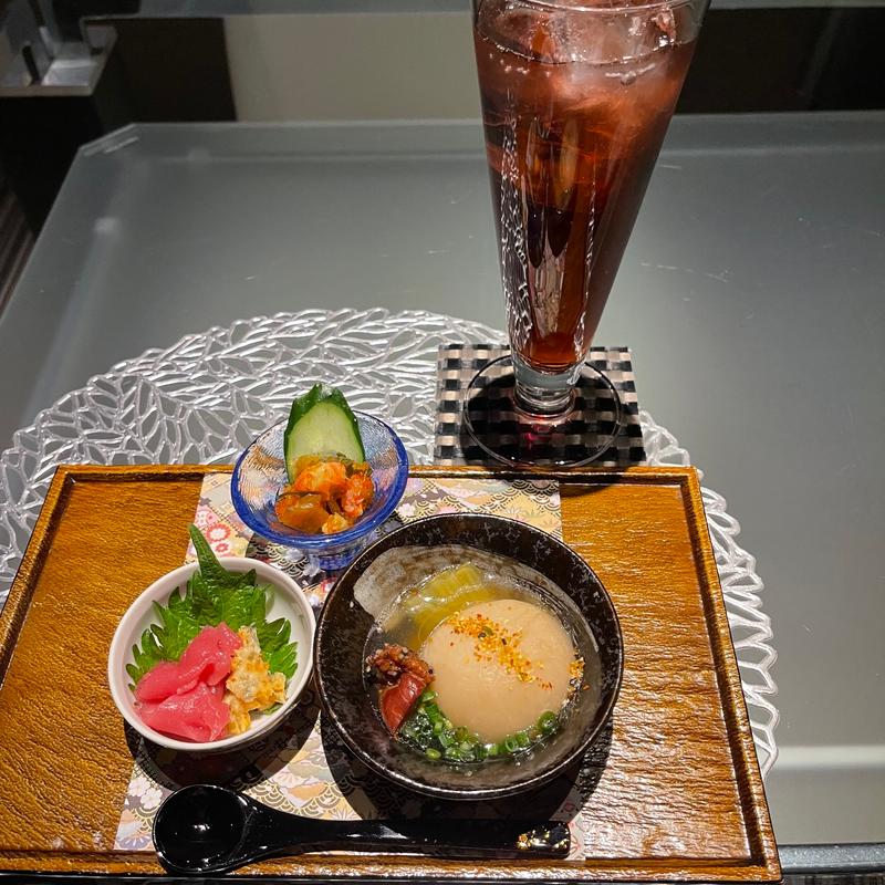 カシスソーダ(鮪と蟹の専門店 鮪屋)