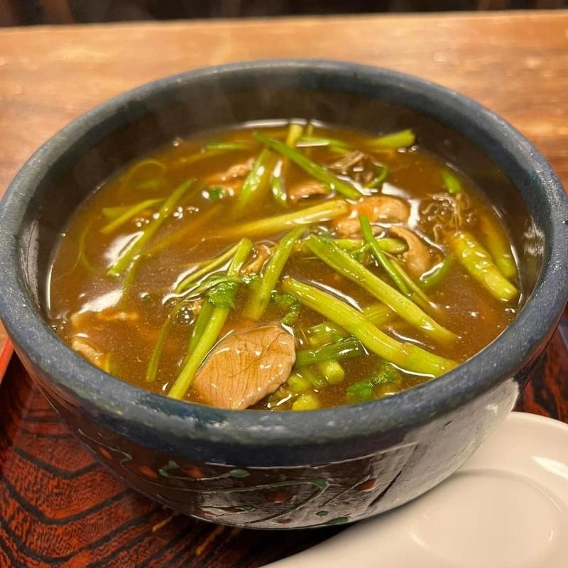 せりカレーそば(泰明庵)