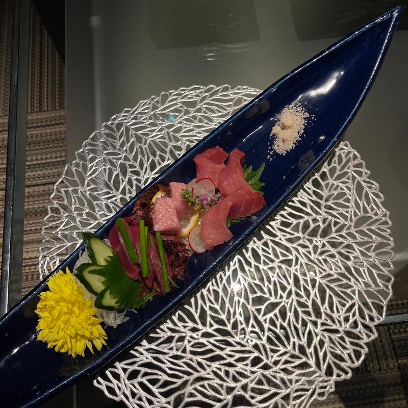 本鮪盛り合わせ(鮪と蟹の専門店 鮪屋)