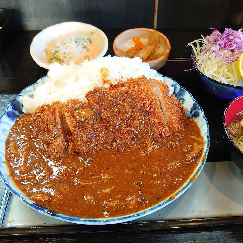 ランチ カツカレー＋大盛り(げんこつ亭)