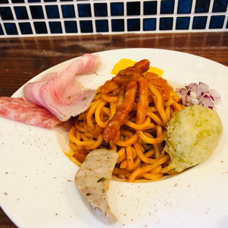 アマトリチャーナ(タスパスタ『だし香る煮干しパスタの店』)