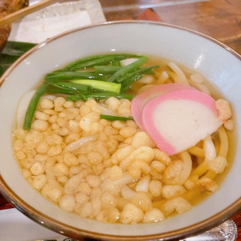 ミニうどん（山賊焼御膳）(神楽門前湯治村)