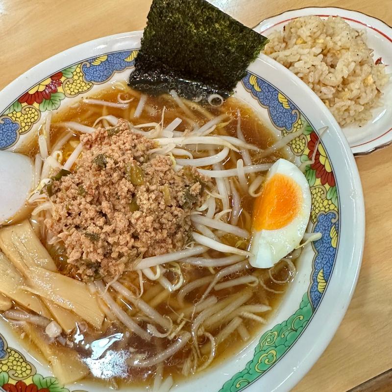 坦々麺ミニ炒飯(楽喜亭 )
