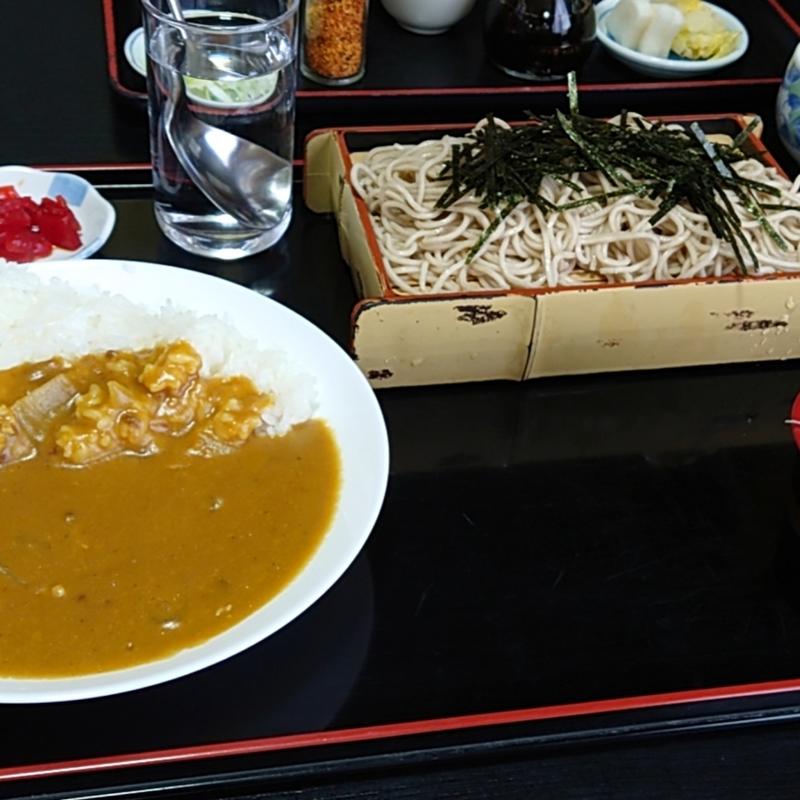 カレーライスセット（そば・ざる）(げたや蕎麦)