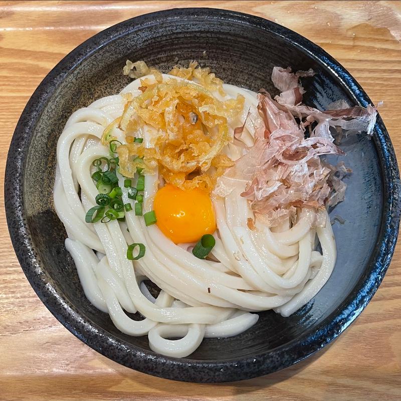 釜玉うどん（冷）(讃岐うどん田 2丁目店)