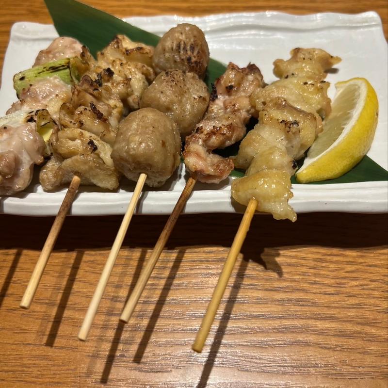 焼き鳥5種盛り(茜音 海浜幕張店)