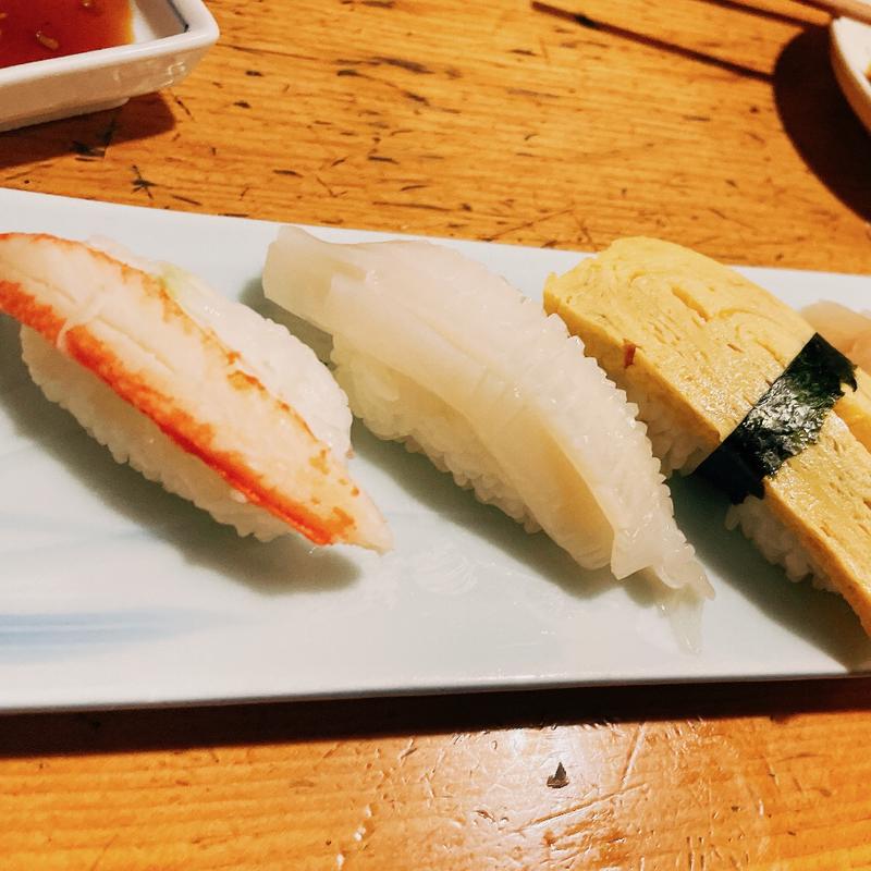 ズワイ蟹、イカ、玉子(居酒屋 天金 （てんきん）)