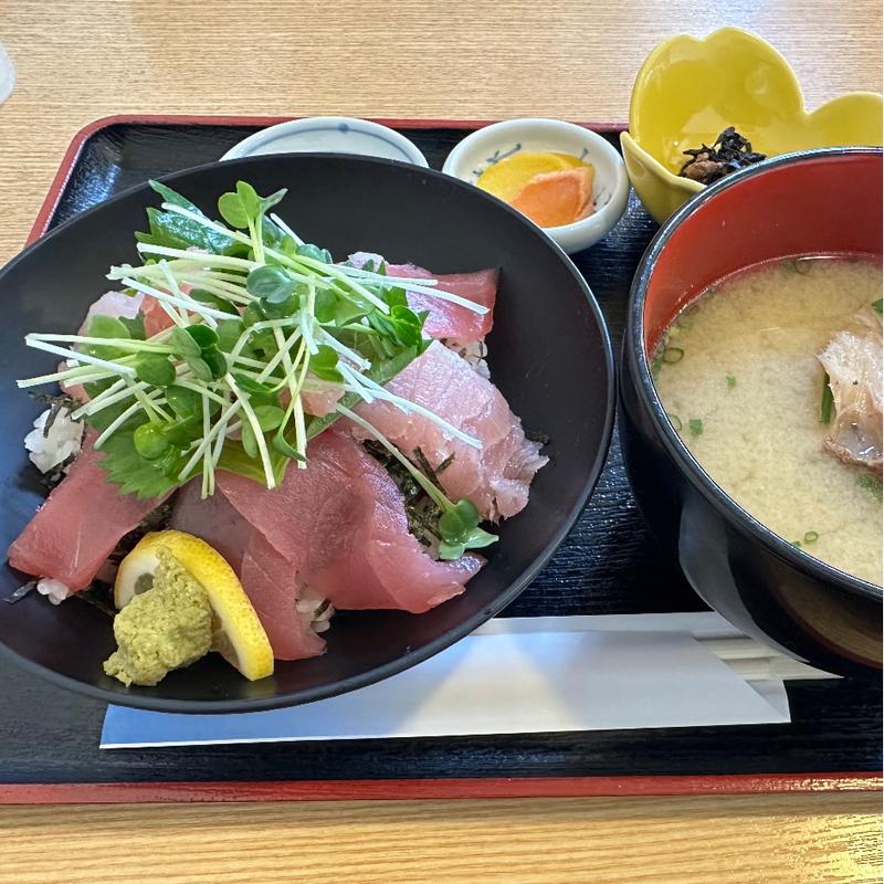 マグロ丼定食(海の駅ほそしま )