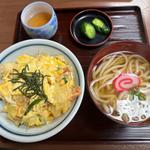 天とじ丼　ミニうどん付(山田食堂 )