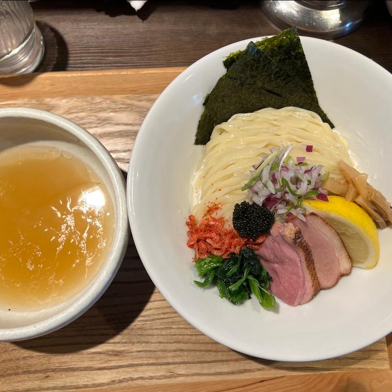 鴨出汁手揉み昆布水つけ蕎麦(塩)(鴨出汁中華蕎麦麺屋yoshiki)