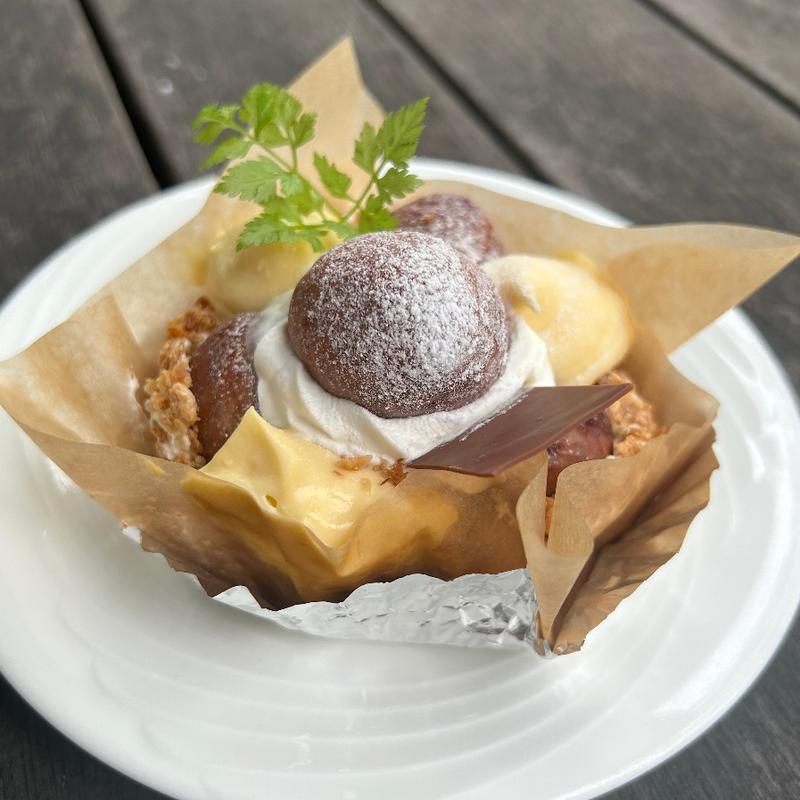 この辺でとれた栗のお菓子(川端風太朗 （かわばたふうたろう）)