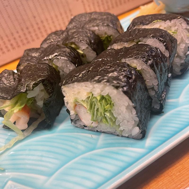 海老レタス巻き(かき田寿司割烹)