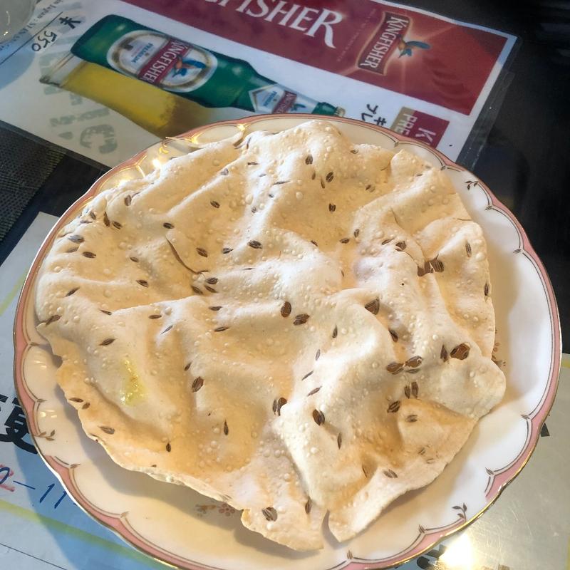 豆せんべい【サービス】(インド料理スーリヤ)