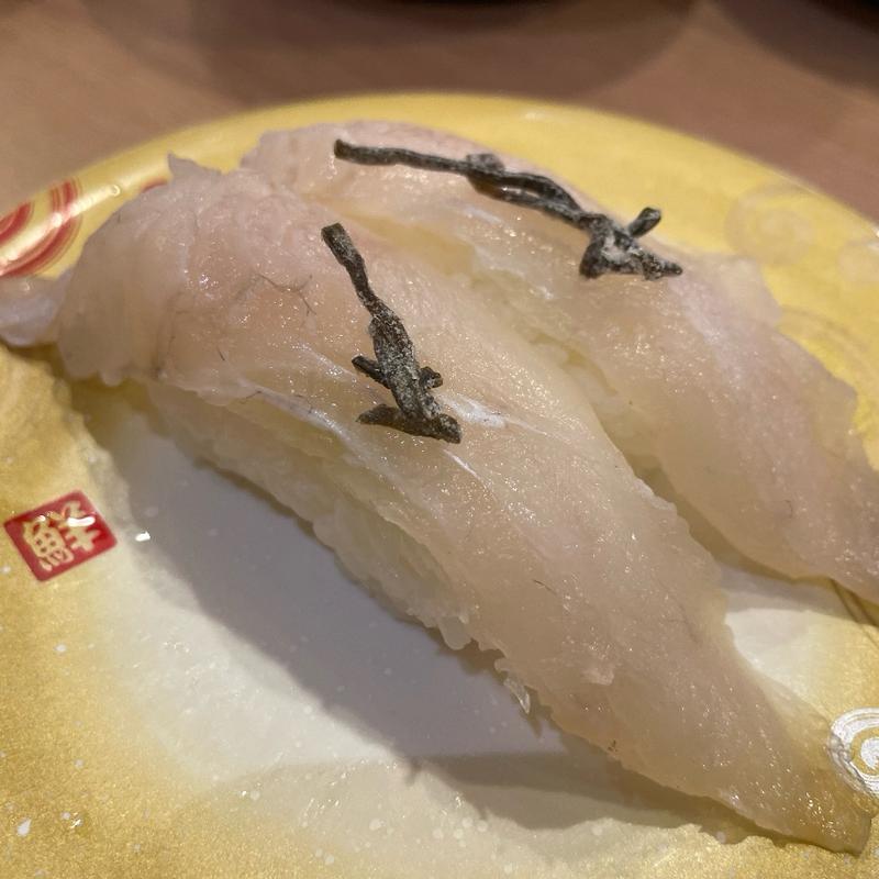 ヒラメ昆布締め(回転すしトリトン 光星店)