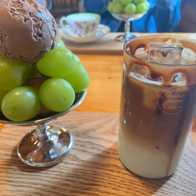 季節限定プリンとドリンクのセット(beans farm)