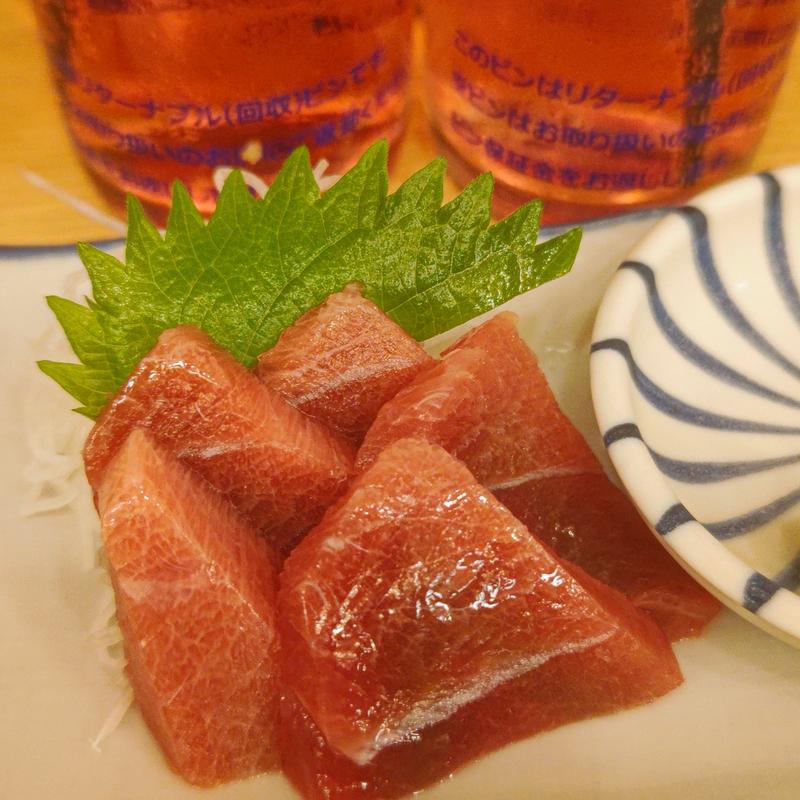 まぐろ刺し(立呑み晩杯屋 桜木町ぴおシティ店)